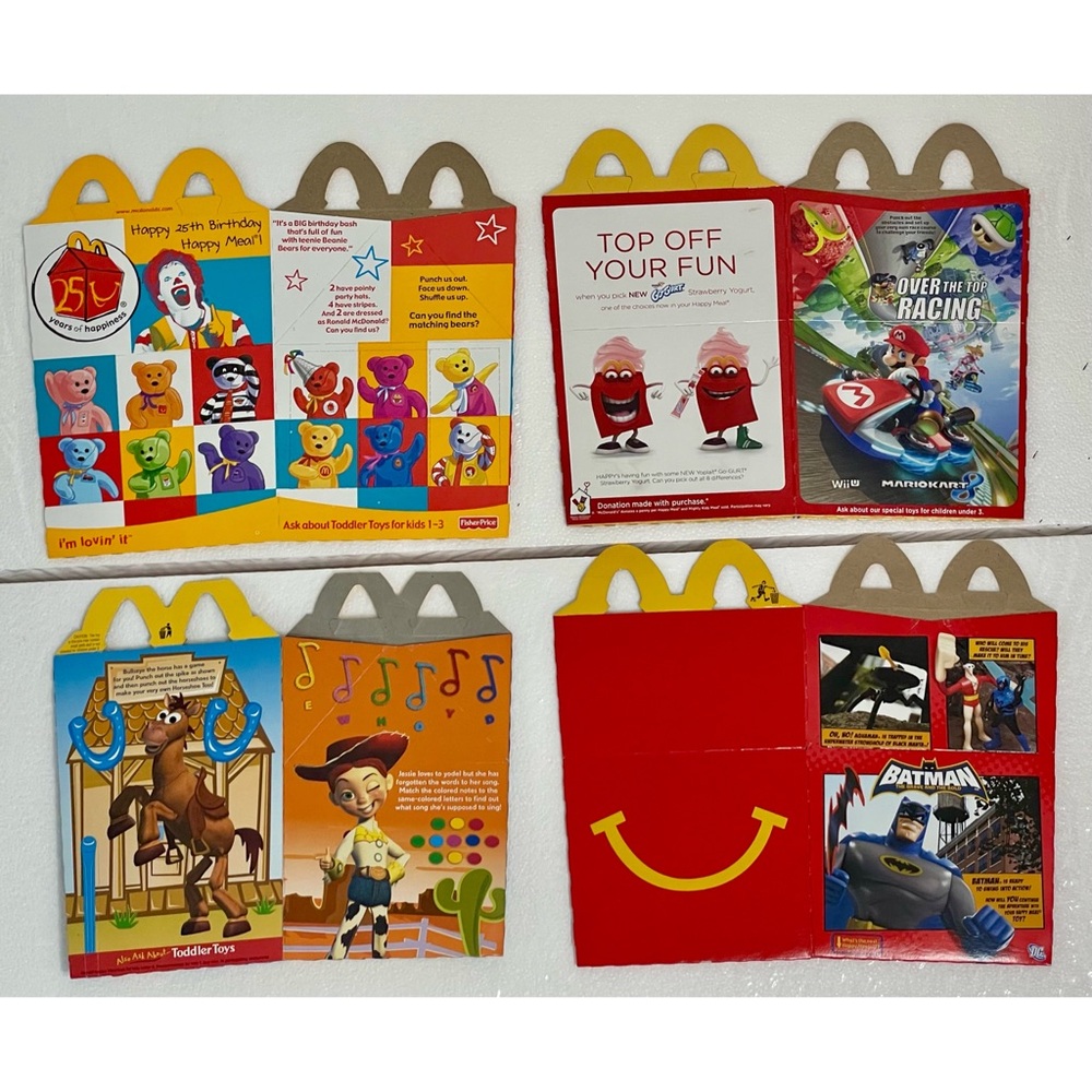 Retro McDonald’s Happy Meal Box Bundle